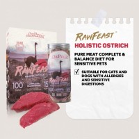 RawFeast Holistic Ostrich 450g